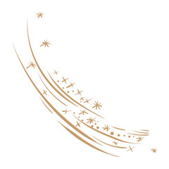 A snowstorm with snowflakes and dots. A sparkling blizzard on a windy winter day. The trail of a sleigh or running deer. Trace of a magic wand. For Christmas cards, postcards, invitations, and flyers.