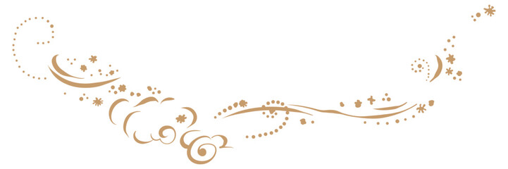 A snowstorm with snowflakes and dots. A sparkling blizzard on a windy winter day. The trail of a sleigh or running deer. Trace of a magic wand. For Christmas cards, postcards, invitations, and flyers.