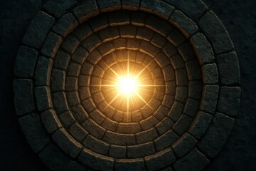 Fototapeta premium Latvia, Kandava, 2025-08-23, Latvijas kauss A Glowing Circle of Stone