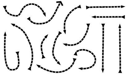 Arrow symbol navigation hand draw