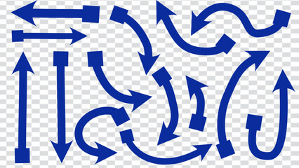 set of arrow direction symbol