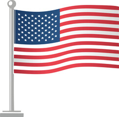 Fototapeta premium United States of America Flag A Symbol of Freedom, Liberty, and Patriotism in Vector