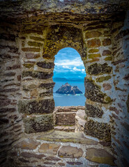Obraz premium Atlantic puffin on Skellig Michael County Kerry Ireland