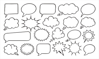 Fototapeta premium speech bubbles set