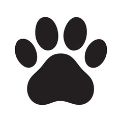 Iconic Paw Print A Symbol of Animals Pets and Wildlife A Classic Image of Animal Footprints and Veterinary Care