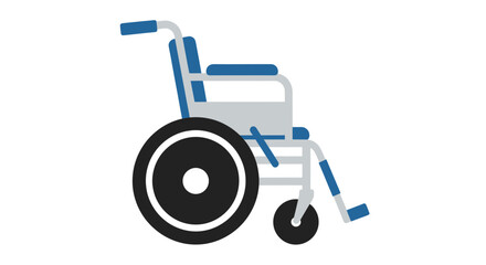 Blue and Gray Medical Wheelchair for Mobility Assistance.
