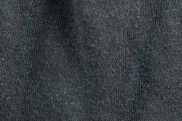 Macro Texture of Worn Blue Cotton Elastane Fabric Vintage Background