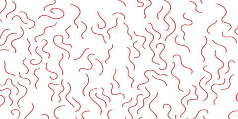 Seamless geometric vector pattern with colorful hearts and ribbon elements for wallpaper or textile design. wave, art, swirl, ornament, curve, backdrop, color, retro, line