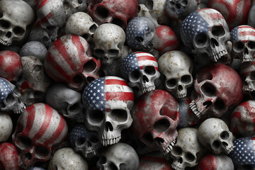 Usa skull and bones