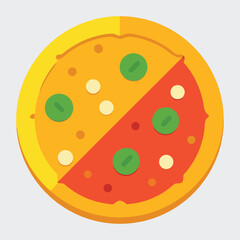 vector illustration of pizza
