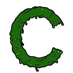 green letter c