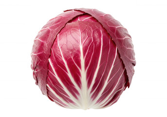 Red Leafy Vegetable isolated on a transparent background