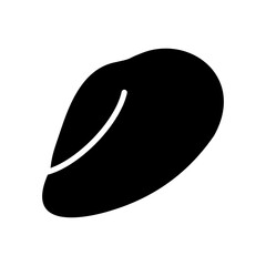 Raw Chicken Breast Fillet Glyph Icon