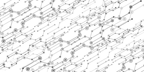 Grey white Abstract technology background, Hi tech digital connect, communication, high technology concept, science, technology background