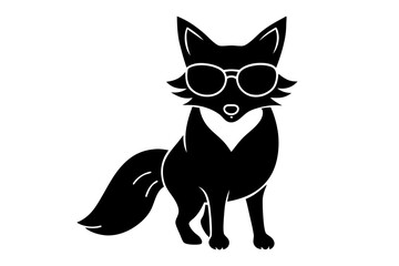 Fototapeta premium A fox wearing sunglass