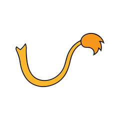 Obraz premium lion tail vector