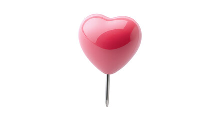 Pink Heart Push Pin