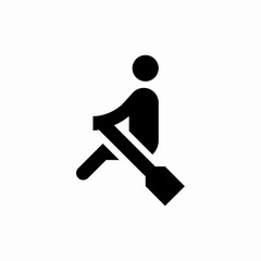 rowing boat icon sign vector