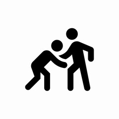 wrestling sport icon sign vector