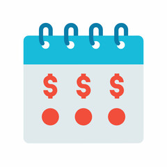 calendar with dollar sign