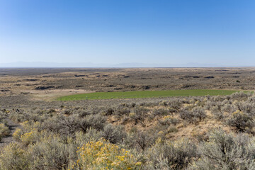 North Menan Butte Trail, tuff cones - volcanoes. Madison County, Idaho. Snake River Plain.