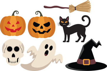Halloween Design Collection with Spooky Elements