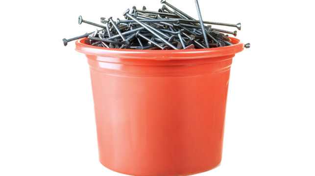 Bucket Filled with Supplies