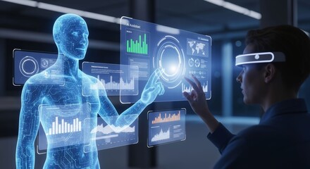 Augmented reality data analysis using digital interface for innovation