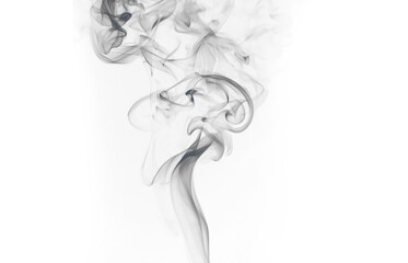 smoke on white background