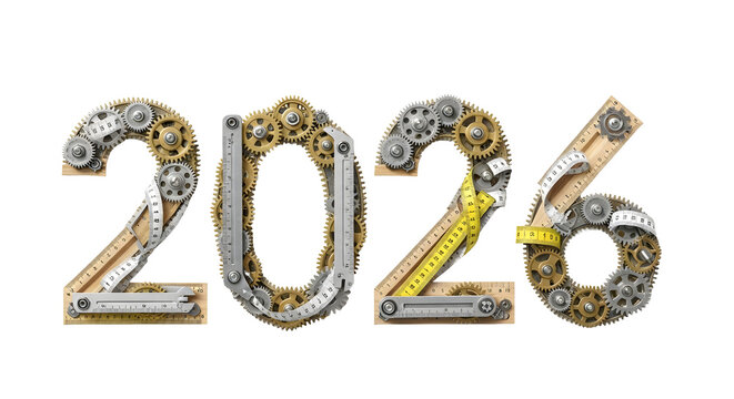 2026 Mechanical Design with Gears and Measuring Tools Concept