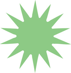 Abstract Green Triangle Element on White Background Minimalist Design Concept for Presentations