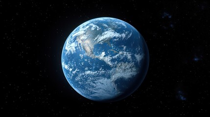 Obraz premium Earth from space, detailed view