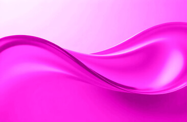 Abstract figure with smooth transitions and lines. Bright pink color. Unusual and beatiful banner for cosmetics.. Abstract background and 3d wallpaper. Illustration art.