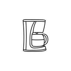 automatic coffee maker machine vector icon