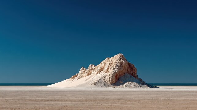 Stunning mountain landscape featuring dramatic rock formations and expansive desert scenery with vibrant blue sky, perfect for outdoor adventure and travel photography