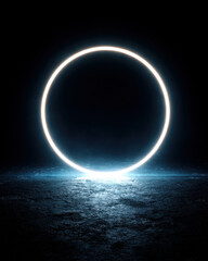 Obraz premium Minimal black gradient background with glowing white center and cinematic effect