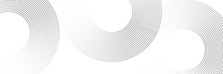 Circle lines abstract vector background. Minimal geometric circular dark blue pattern. Technology design concept. Modern shiny rounded lines banner