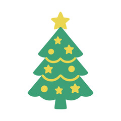 colored icon New Year tree vector on a white background
Vector color icon for New Year and Christmas