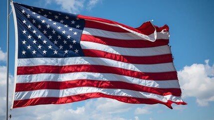Fototapeta premium usa , usa flag ,American Wave Flag Backgroun
