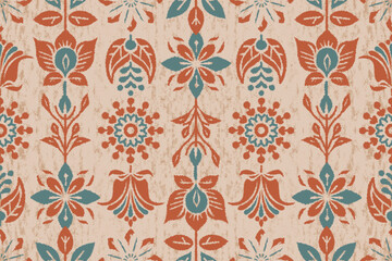 Motifs African boho paisley Floral Ikat pattern embroidery border. Ethnic ikat floral Ethnic Indian Pattern Ikat pattern Ethnic Pattern.Border indian floral Aztec embroidery border seamless patterns.