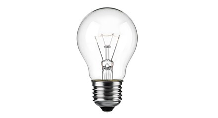 Classic incandescent light bulb shines brightly, symbolizing innovation and brilliant ideas ready to ignite imagination.