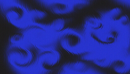 Blue and black abstract swirls create a fluid motion pattern with soft contrast. Dynamic modern background ideal for digital art and creative design. Perfect for futuristic or elegant visuals.