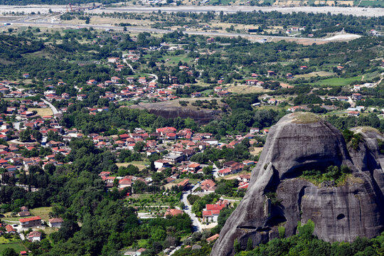 Kalambaka in der Gemeinde Meteora, Thessalien (Griechenland)