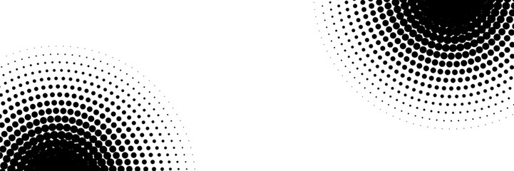 Pop art comic style dotted circle halftone pattern. Abstract dotted circles, round halftones geometric dots, pop art texture. Illustration halftone effect round shape.