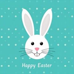 Cute Easter bunny head