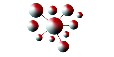Abstract molecule atom network connection isolated on white background. Molecules and atoms on a large scale on green background. Modern Drugs Medical and Pharmaceutical Icons for Science, Healthcare