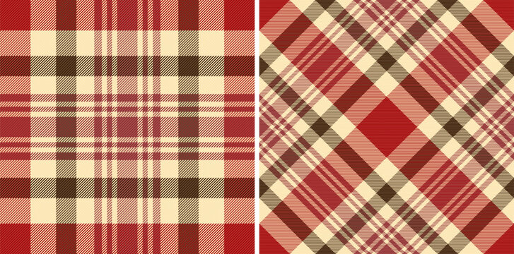 Classic plaid patterns offer a cozy  festive vibe.  Perfect for backgrounds, textiles, or holidaythemed projects. Adds rustic charm  traditional appeal.