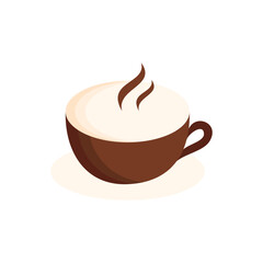 coffee cup vector flat,brown,icon