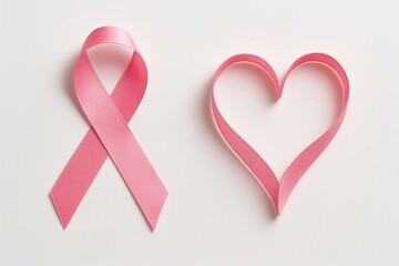 Fototapeta premium A Symbol of Love and Support in Cancer Advocacy