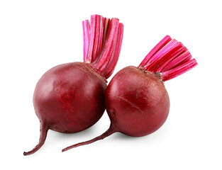 beetroot isolated on white background. clipping path